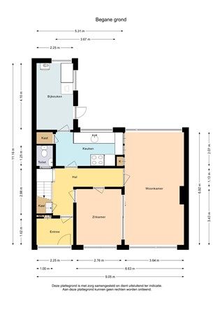 Floorplan - Prof. Granpré Molièrelaan 16, 8302 BD Emmeloord
